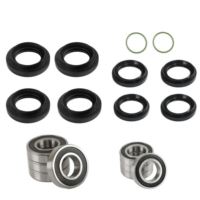 DURAFORCE Yamaha Rhino 450 660 700 Front & Rear Wheel Bearings & Seals Kit