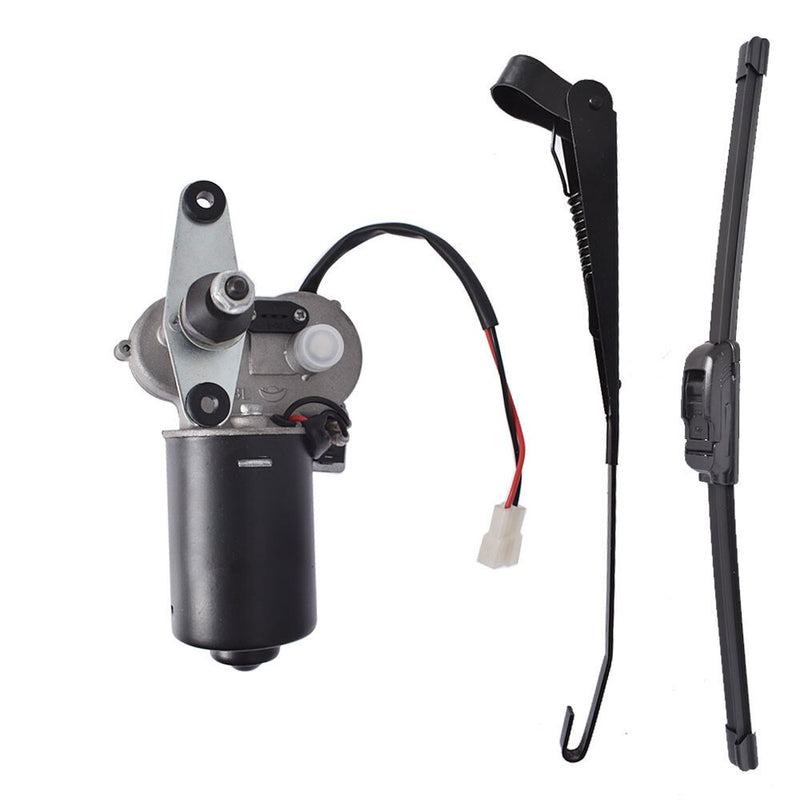 DURAFORCE 12V Electric Windshield Wiper Motor Kit for Polaris RZR Kawasaki Can Am X3 UTV