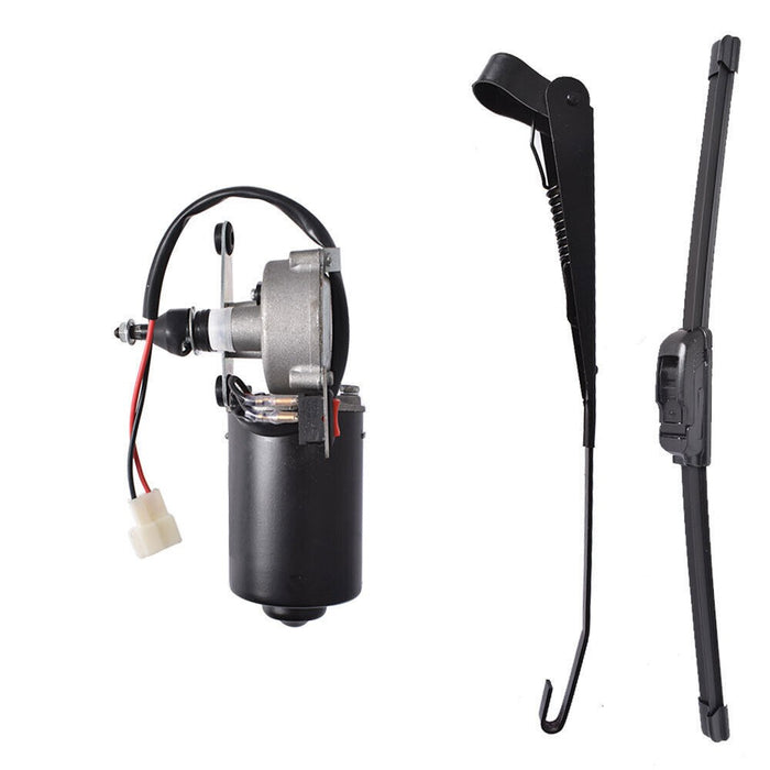 DURAFORCE 12V Electric Windshield Wiper Motor Kit for Polaris RZR Kawasaki Can Am X3 UTV