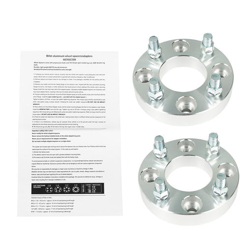 DURAFORCE 2x 1" 4x4 4x101.6mm Wheel Spacers 1/2"x20 Studs for EZ GO Club Car Golf Cart