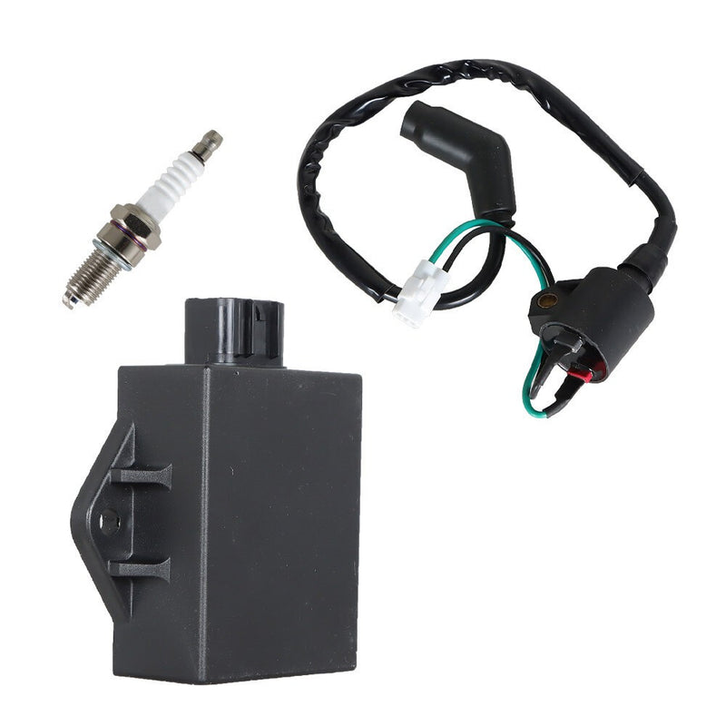 DURAFORCE Polaris Hawkeye 300 4X4 2007 CDI Box Ignition Coil & Spark Plug 3089978