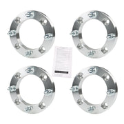 DURAFORCE 4x 1" Wheel Spacers for Bombardier Outlander 330 2003-2010 4x137 M10x1.25 Silver