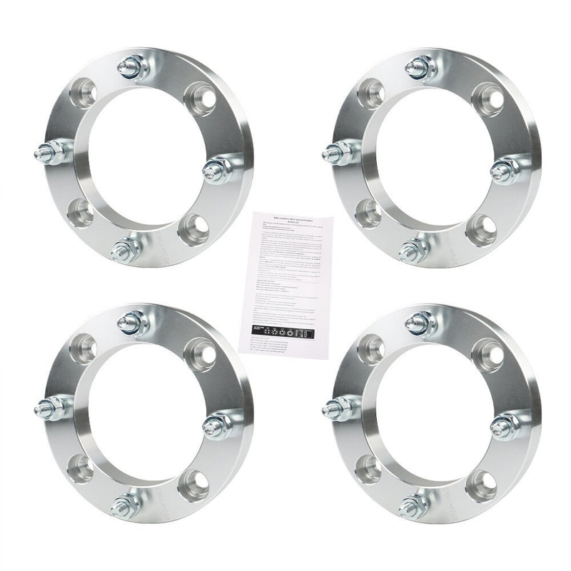DURAFORCE 4x 1" Wheel Spacers for Bombardier Outlander 330 2003-2010 4x137 M10x1.25 Silver