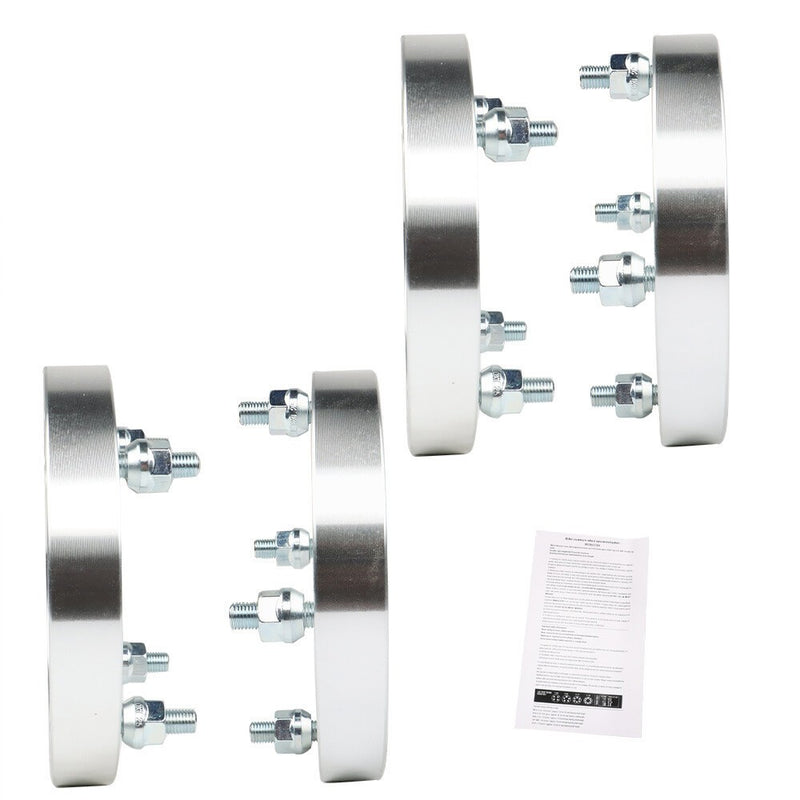 DURAFORCE 4x 1" Wheel Spacers for Bombardier Outlander 330 2003-2010 4x137 M10x1.25 Silver