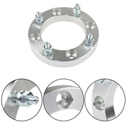 DURAFORCE 4x 1" Wheel Spacers for Bombardier Outlander 330 2003-2010 4x137 M10x1.25 Silver