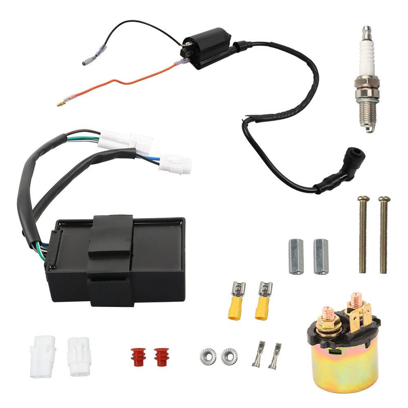 DURAFORCE Bayou 300 KLF300 CDI Ignition Coil Spark Plug for Kawasaki 88-04 KLF300B/C