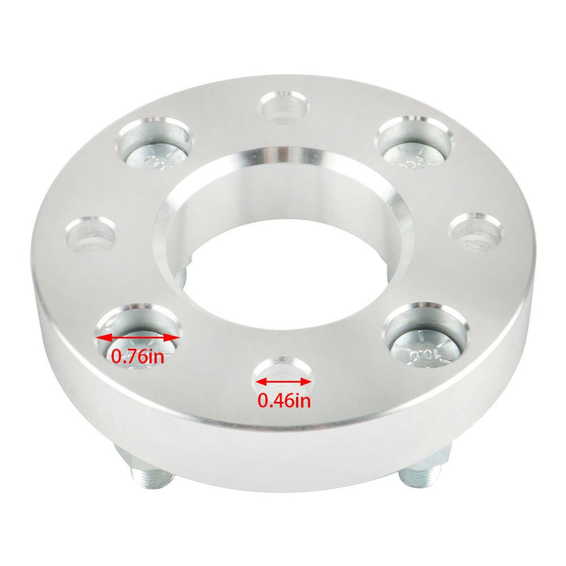 DURAFORCE EZ GO Club Car Golf Cart 4x4 ATV Wheel Spacer 4x1" Silver 1/2"x20 Studs