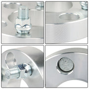 DURAFORCE EZ GO Club Car Golf Cart 4x4 ATV Wheel Spacer 4x1" Silver 1/2"x20 Studs