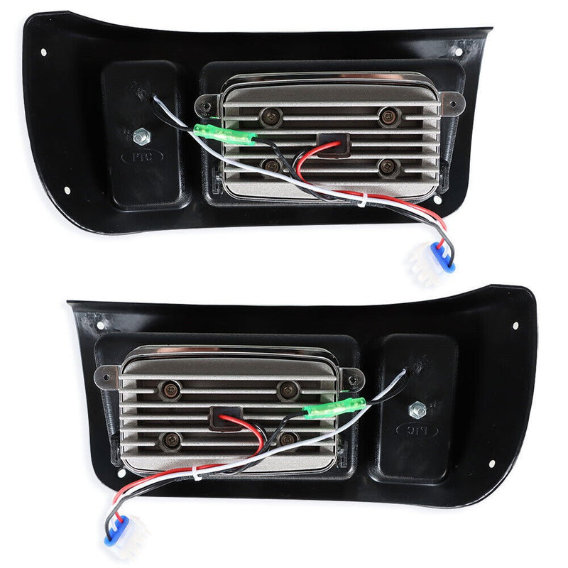 DURAFORCE Adjustable LED Headlights & Tail Lights Kit for Club Car DS G & E Golf Cart 1993