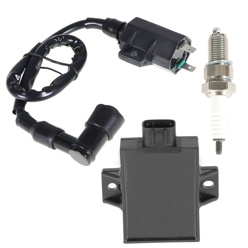 DURAFORCE New Ignition Coil Spark Plug CDI for Kawasaki Bayou 220 250 KLF220A KLF250A US