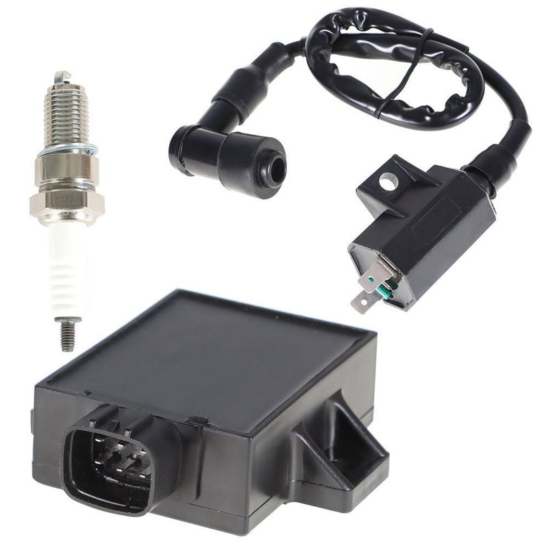 DURAFORCE New Ignition Coil Spark Plug CDI for Kawasaki Bayou 220 250 KLF220A KLF250A US