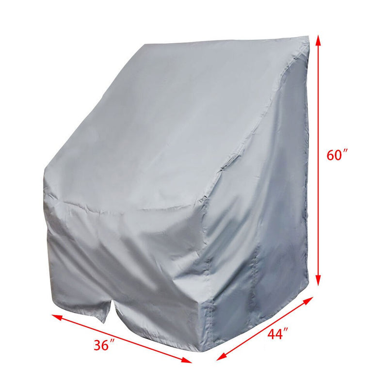 DURAFORCE Boat Center Console Cover 60"H x 44"L x 36"W 600D Marine Canvas Waterproof