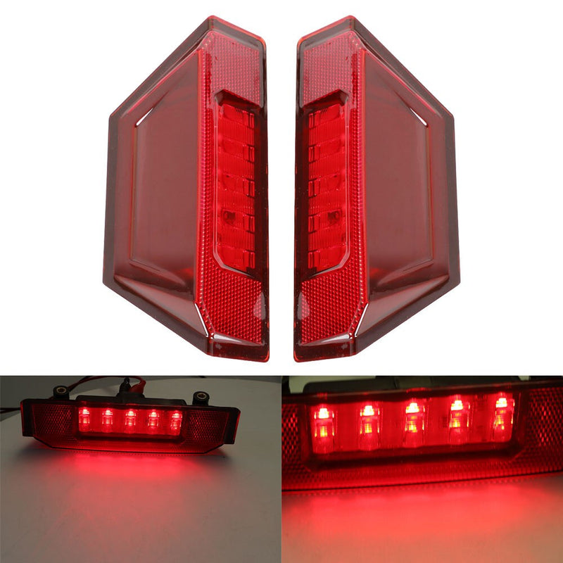 DURAFORCE 2013-18 Polaris Ranger 900 1000 XP Smoked LED Tail Lights Left Right Set