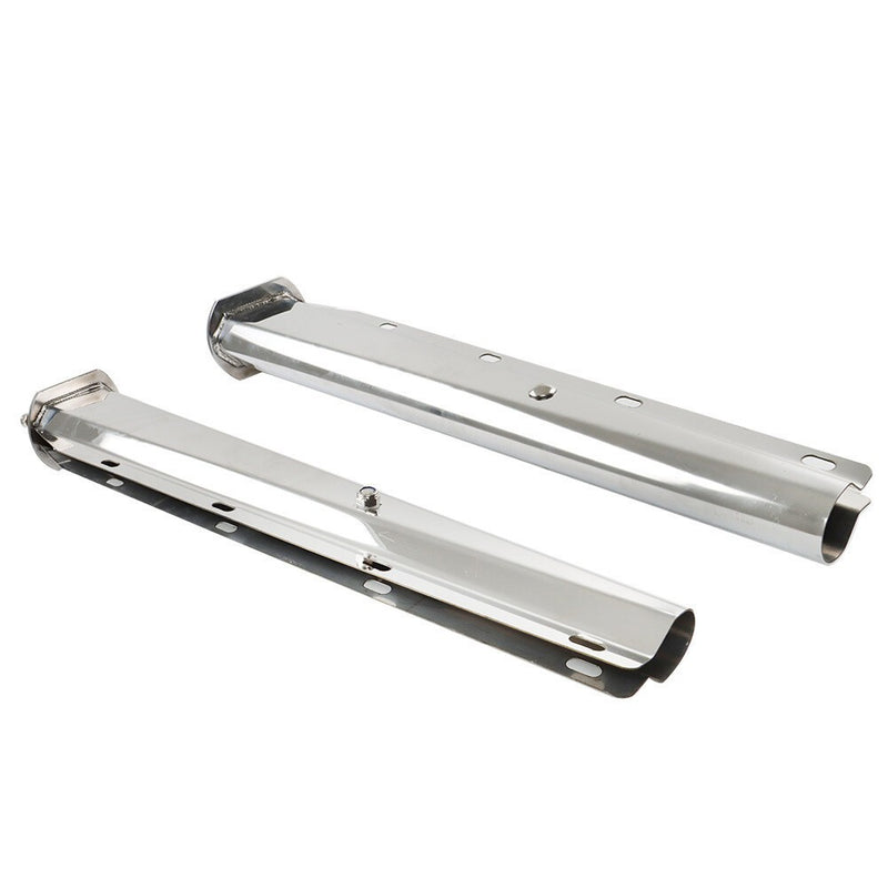 DURAFORCE Stainless Steel Straight Mud Flap Hanger 2.5" Bolt Semi Truck 30" Tapered