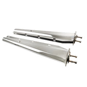 DURAFORCE Stainless Steel Straight Mud Flap Hanger 2.5" Bolt Semi Truck 30" Tapered
