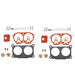 DURAFORCE 2PCS Carburetor Rebuild Kit for 1986-1995 Yamaha Outboard V-4 115-130 HP