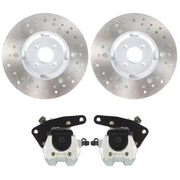 DURAFORCE Yamaha Big Bear 350 400 Front Brake Calipers & Rotors YFM350 YFM400