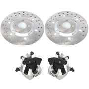 DURAFORCE Yamaha Big Bear 350 400 Front Brake Calipers & Rotors YFM350 YFM400