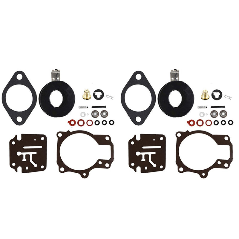 DURAFORCE Johnson Evinrude 50-60HP Carburetor Rebuild Kit w Float 2Pcs Fit