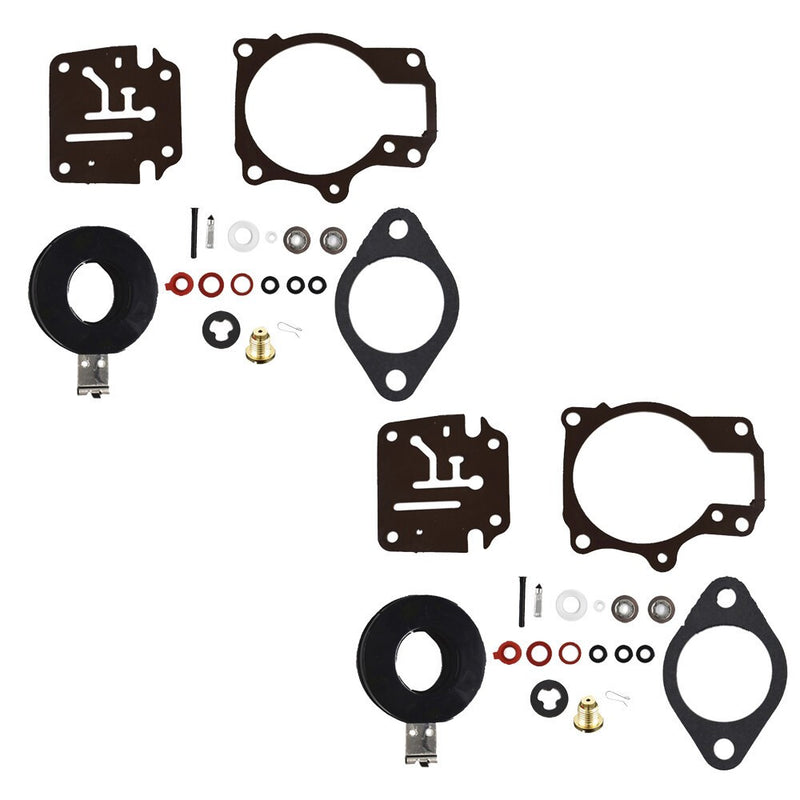 DURAFORCE Johnson Evinrude 50-60HP Carburetor Rebuild Kit w Float 2Pcs Fit