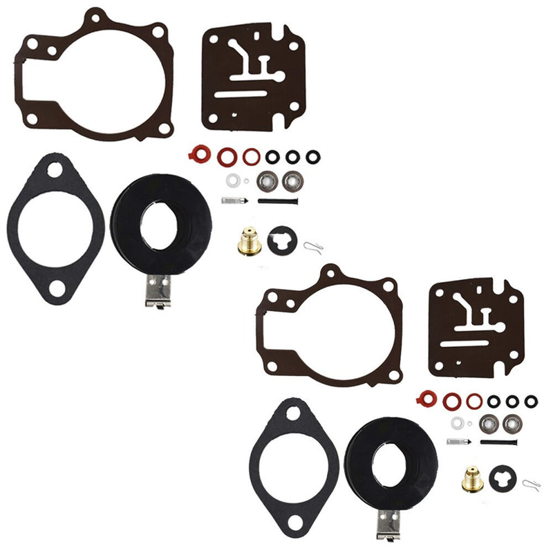 DURAFORCE Johnson Evinrude 50-60HP Carburetor Rebuild Kit w Float 2Pcs Fit
