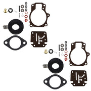 DURAFORCE Johnson Evinrude 50-60HP Carburetor Rebuild Kit w Float 2Pcs Fit