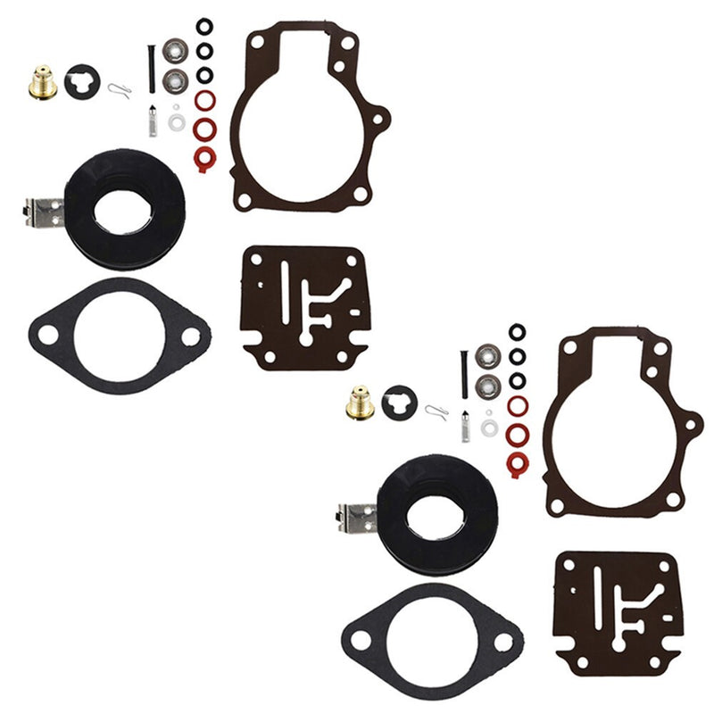 DURAFORCE Johnson Evinrude 50-60HP Carburetor Rebuild Kit w Float 2Pcs Fit