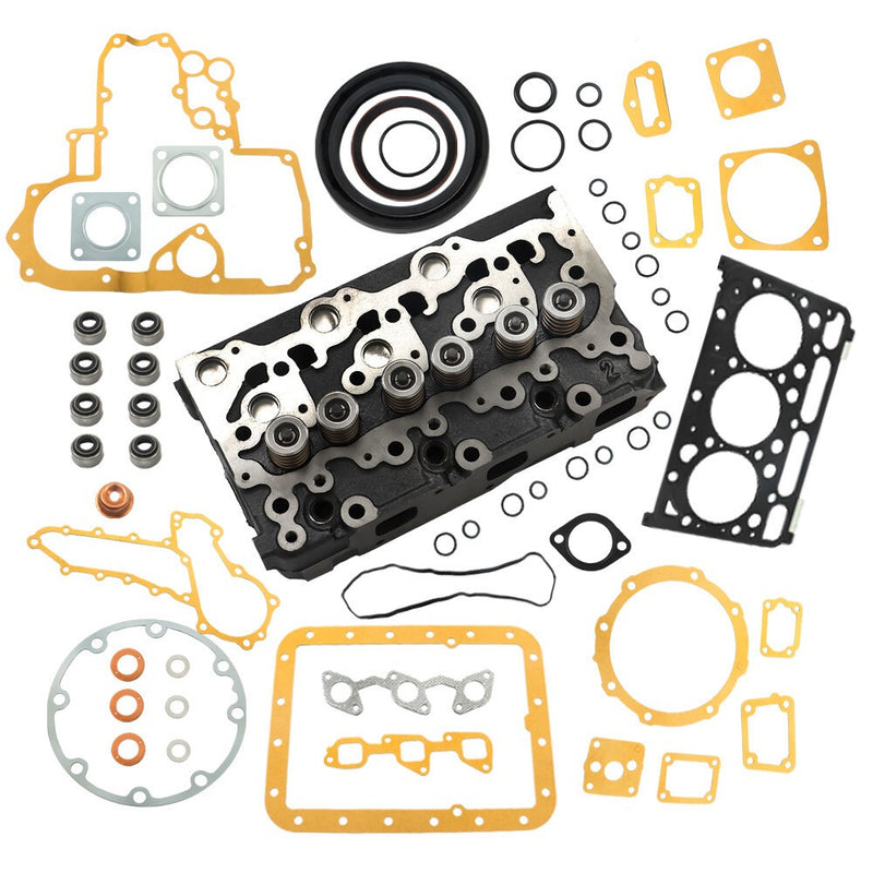 DURAFORCE Kubota D1703 Cylinder Head Assy for Bobcat 238 325 328 Excavator Parts