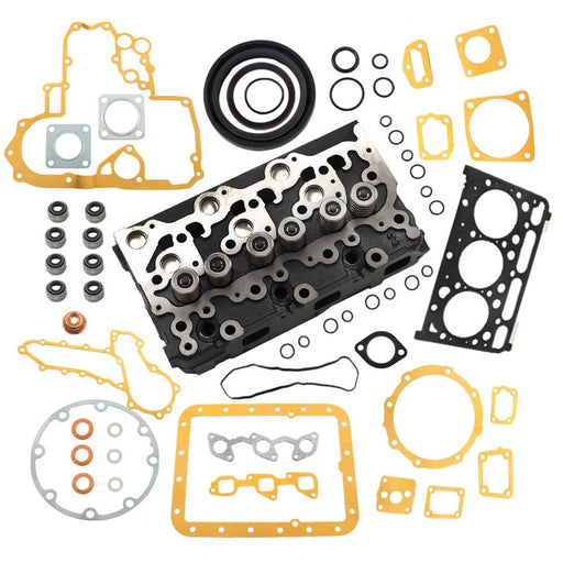 DURAFORCE Kubota D1703 Cylinder Head Assy for Bobcat 238 325 328 Excavator Parts