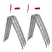 DURAFORCE 2pcs 7.5" Aluminum Folding Loading Ramps for Truck Motorcycle ATV UTV Lawn Mower