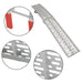 DURAFORCE 2pcs 7.5" Aluminum Folding Loading Ramps for Truck Motorcycle ATV UTV Lawn Mower