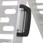DURAFORCE 2pcs 7.5" Aluminum Folding Loading Ramps for Truck Motorcycle ATV UTV Lawn Mower