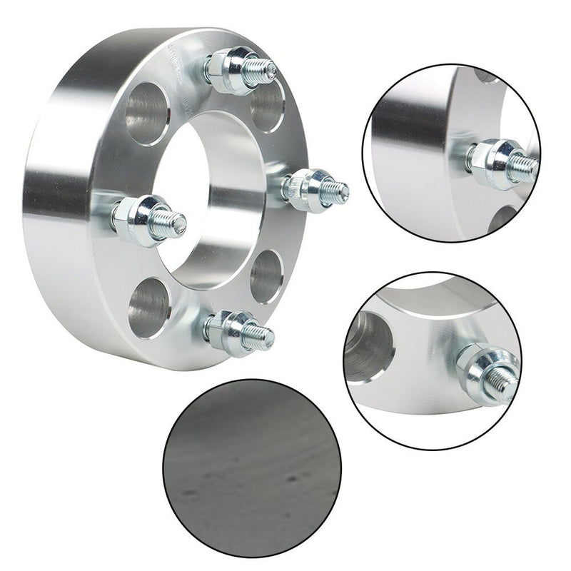 DURAFORCE 1.5" Silver Wheel Spacer 4x110 74mm M10x1.25 for Suzuki Vinson 500 2003-2007 ×2
