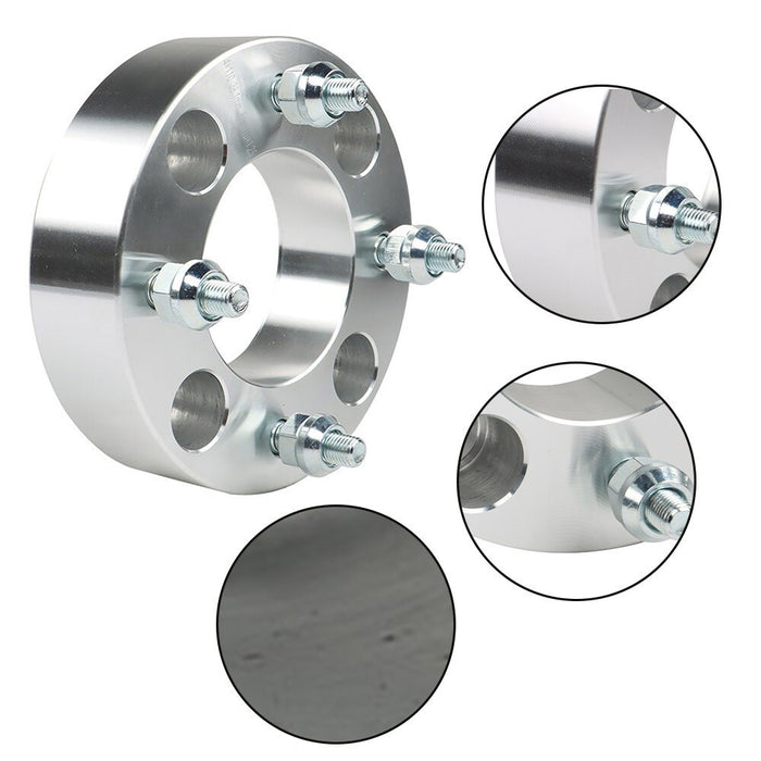 DURAFORCE 1.5" Silver Wheel Spacer 4x110 74mm M10x1.25 for Suzuki Vinson 500 2003-2007 ×2