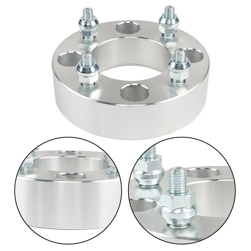 DURAFORCE 1.5" Silver Wheel Spacer 4x110 74mm M10x1.25 for Suzuki Vinson 500 2003-2007 ×2
