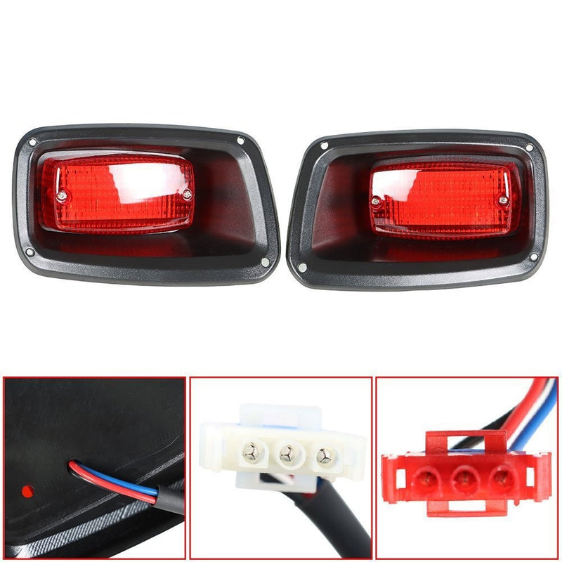 DURAFORCE 1996+ Ez-go TXT ST LED Rear Tail Lights 2PCS 12V Golf Cart Taillight Set