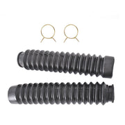 DURAFORCE 2x Black Front Fork Shock Boots for 1985-1987 Honda ATC Big Red 250ES