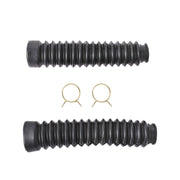 DURAFORCE 2x Black Front Fork Shock Boots for 1985-1987 Honda ATC Big Red 250ES