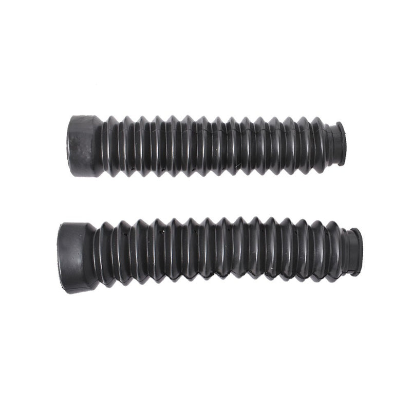 DURAFORCE 2x Black Front Fork Shock Boots for 1985-1987 Honda ATC Big Red 250ES