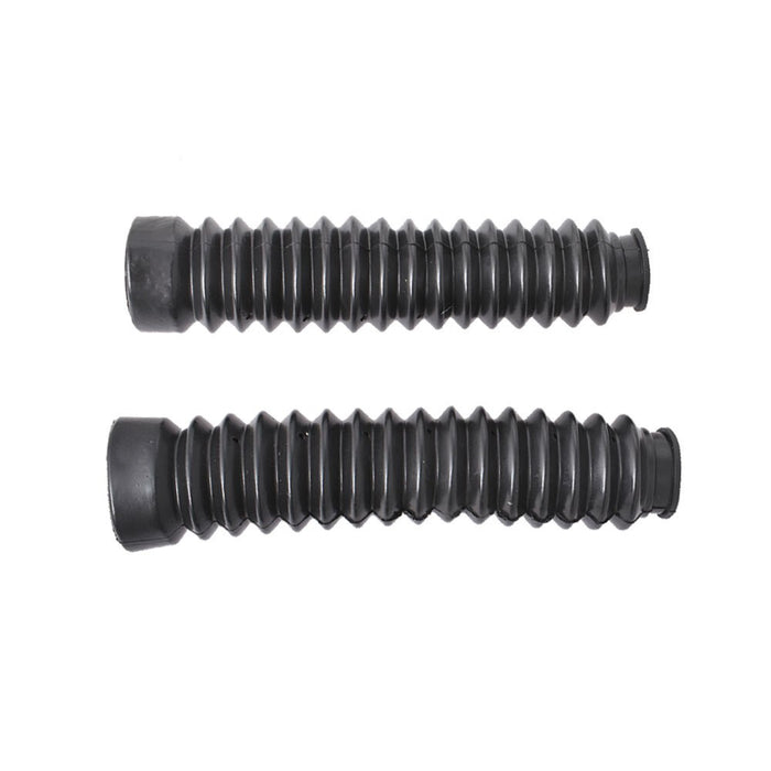 DURAFORCE 2x Black Front Fork Shock Boots for 1985-1987 Honda ATC Big Red 250ES