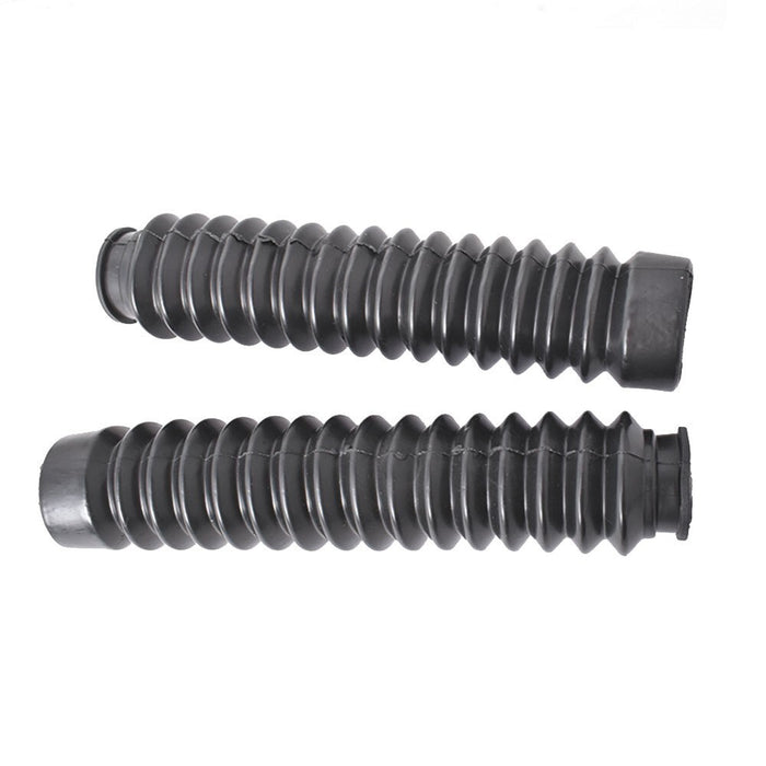 DURAFORCE 2x Black Front Fork Shock Boots for 1985-1987 Honda ATC Big Red 250ES