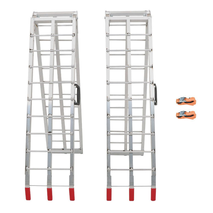 DURAFORCE 2x 1500 LBS Aluminum Foldable Loading Ramps for Pickup Truck Bed