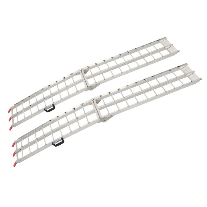 DURAFORCE 2x 1500 LBS Aluminum Foldable Loading Ramps for Pickup Truck Bed