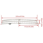 DURAFORCE 2x 1500 LBS Aluminum Foldable Loading Ramps for Pickup Truck Bed