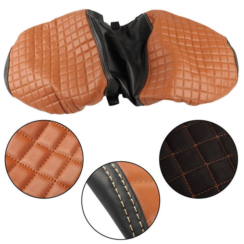 DURAFORCE Brown Vinyl Golf Cart Rear Seat Cover Kit for Club Car EZGO Yamaha Universal