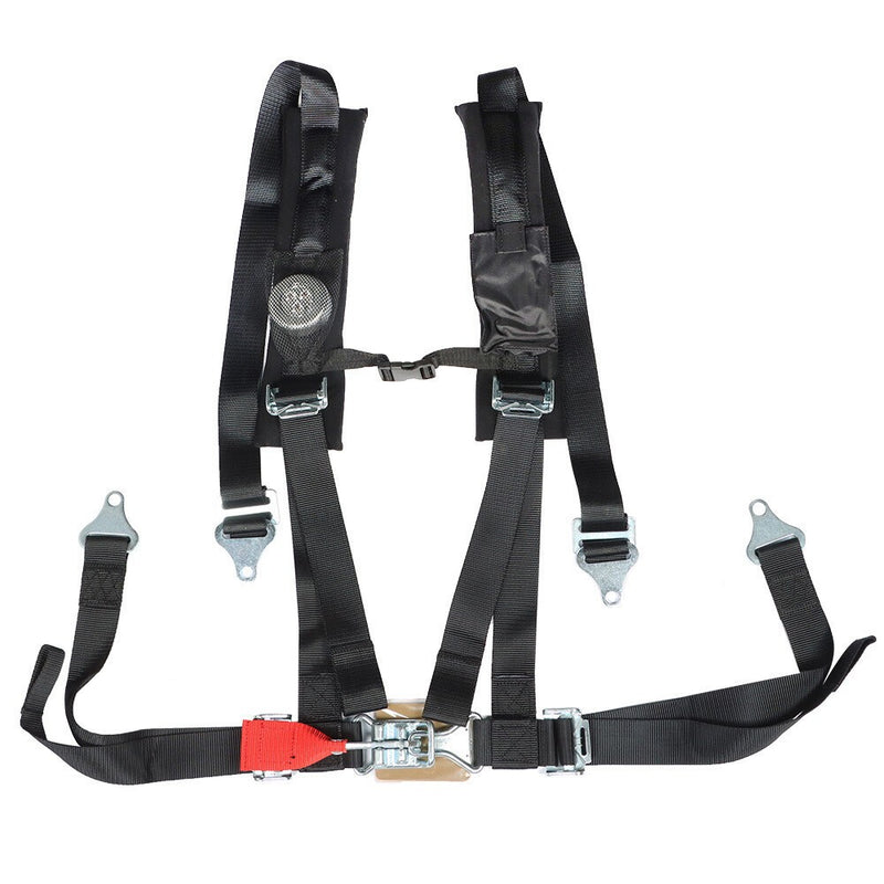 DURAFORCE 4Point Black ATV UTV Seatbelt Harness w/ Phone Pocket A114220 USA
