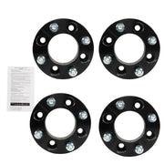 DURAFORCE 4×110 1.5" Wheel Spacers 74mm M10×1.25 for 2000-2009 Honda Rancher 350 Black
