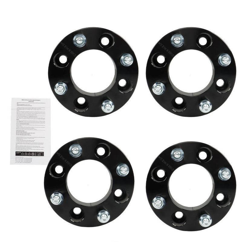 DURAFORCE 4×110 1.5" Wheel Spacers 74mm M10×1.25 for 2000-2009 Honda Rancher 350 Black