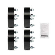 DURAFORCE 4×110 1.5" Wheel Spacers 74mm M10×1.25 for 2000-2009 Honda Rancher 350 Black