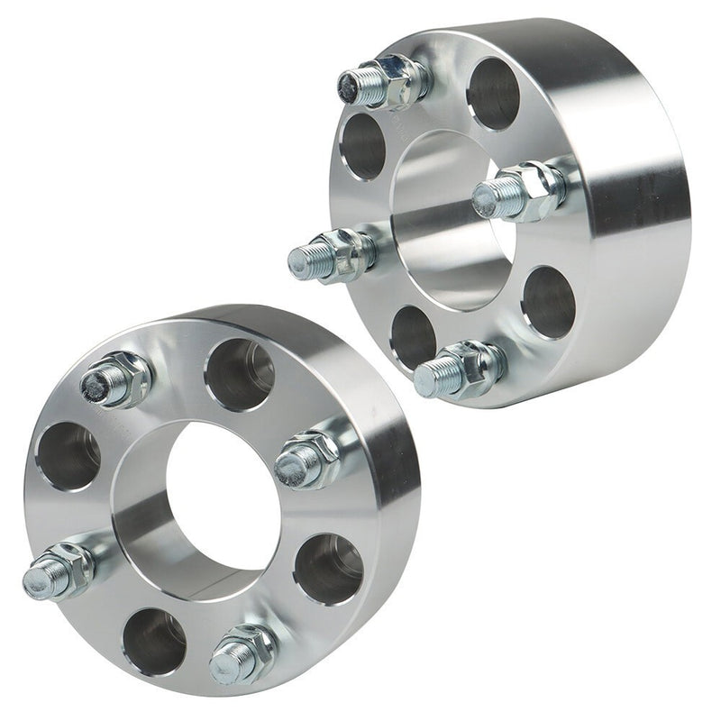DURAFORCE EZ Go Golf Cart 2x 2" 4x4 Silver Wheel Spacers 1/2"x20 62mm Bore